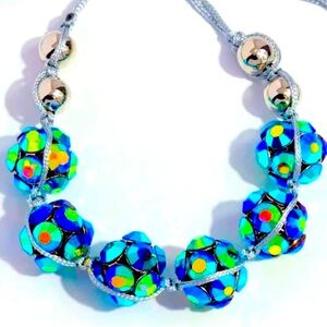 💙💎💙 “KNOTTED KINDNESS” BLUE IRIDESCENT SLIDE BRACELET ~ PAPARAZZI❗️💙💎💙